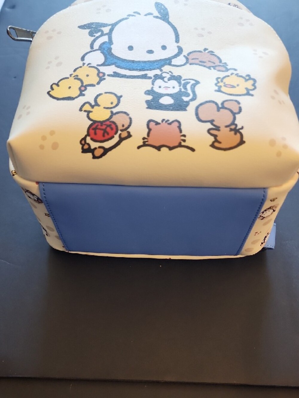 Loungefly Sanrio Cream Pochacco Kids Mini Backpack with Blue Accents. NWT - Picture 7 of 13